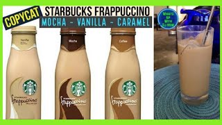 Copycat Starbucks mocha Frappuccino also vanilla & caramel | How to make quick & easy