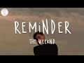The Weeknd - Reminder (Lyric Video) | I&#39;ll be right there to remind you again