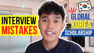 GKS/KGSP | Things to avoid for Scholarship Interview  Global Korea Scholarship