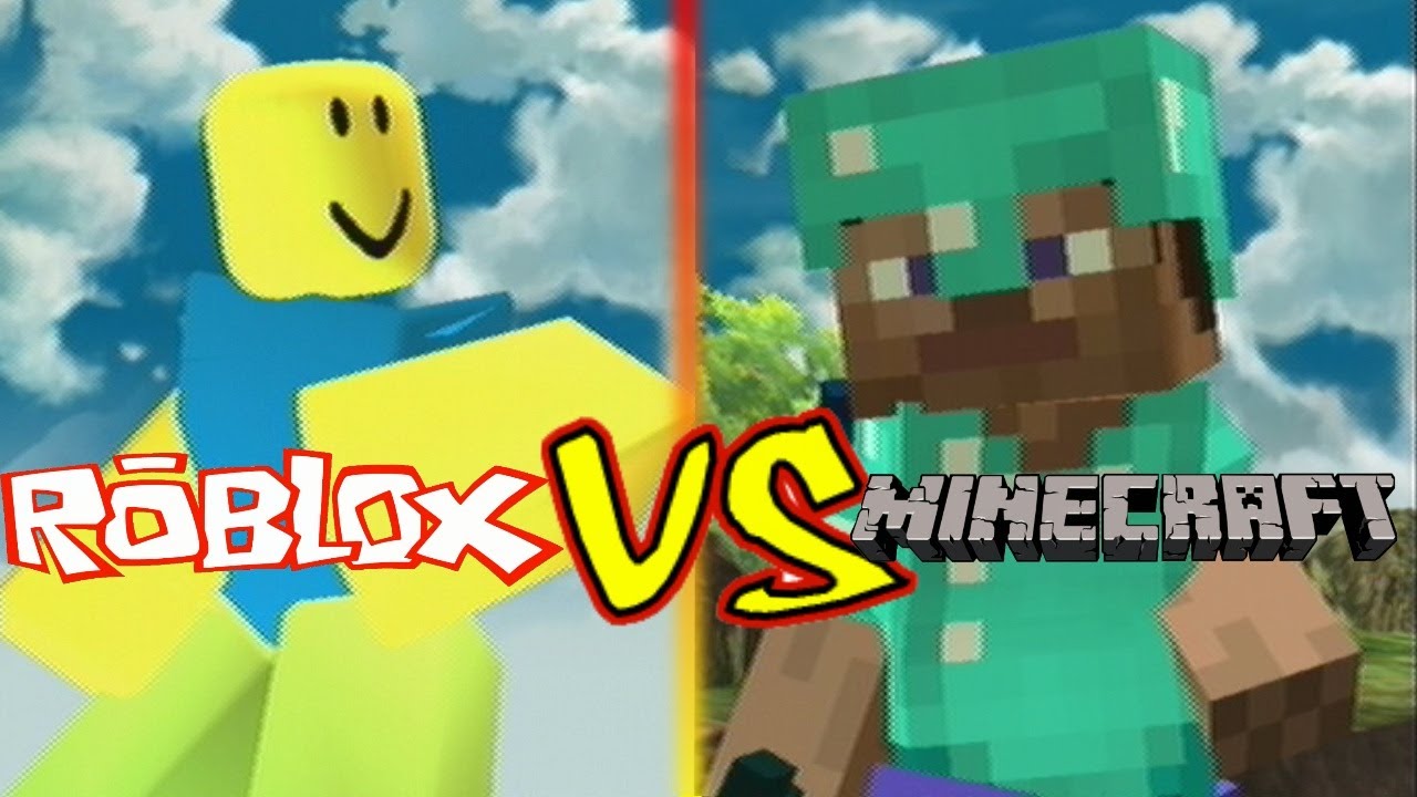 Minecraft Steve Vs Roblox Noob Youtube - roblox versus minecraft song