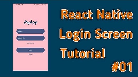 React native - Building Login UI in 17 minutes | Login screen 01 | latest technology