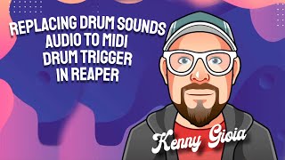 Replace Drum Sounds - Audio to MIDI Drum Trigger in REAPER