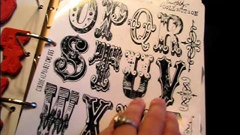 Tim Holtz binder and stamps