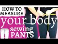How to measure: your Body & Pattern.  Crotch length & depth. Let's sew easy pants.  Ep 3.