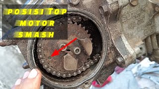 The correct way to straighten the top position of a Suzuki Smash motorbike @RafifMotor