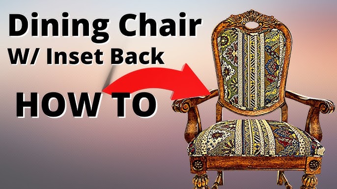 How to reupholster a chair seat (When you doing know what you're doing)