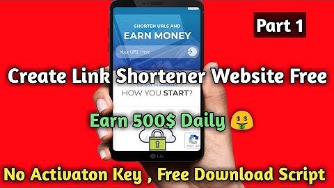 Create Own Link Shortener Website Free With Activation Hindi || URL Shortener Development Tutorial