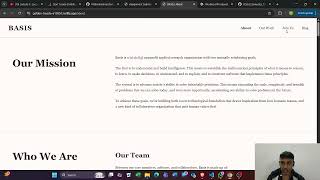 website clone of basis ai using html and css