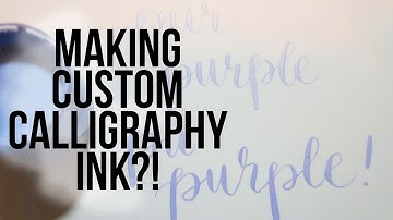 Make Your Own Calligraphy Ink Colors: An Inkxperiment