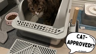 Naipo XL Stainless Steel Cat Litter Box with High Wall Side, 23.5"×15.5"×12", XL Litter Box Review
