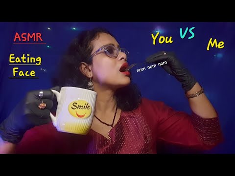 Asmr Eat Your Face + Own Face ( My Evening Snacks)☕️|Dearly ASMR |mouth sound asmr|