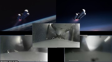 4K Falcon Heavy Test Launch VS Animation Comparison