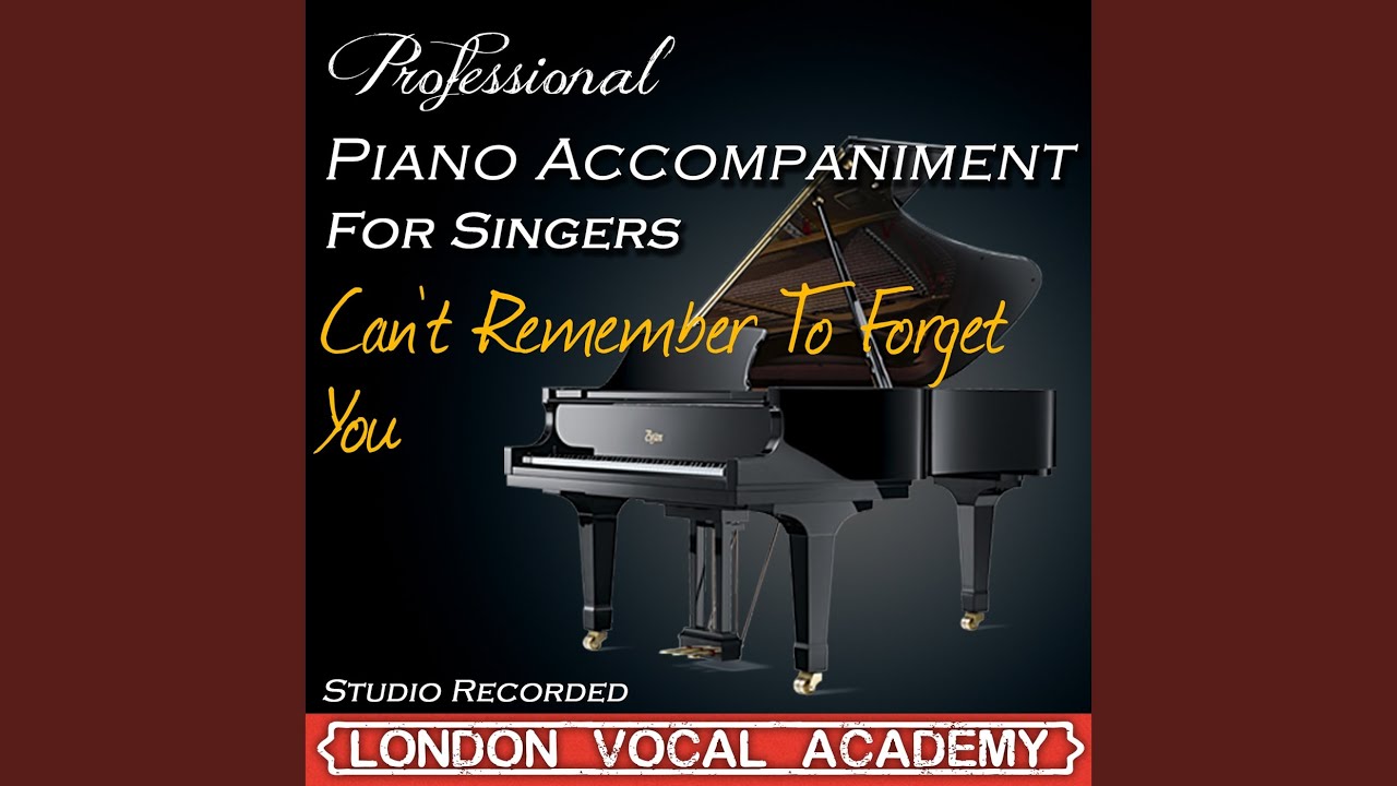 Can't Remember to Forget You ('shakira & Rihanna' Piano Accompaniment) (Professional Karaoke...