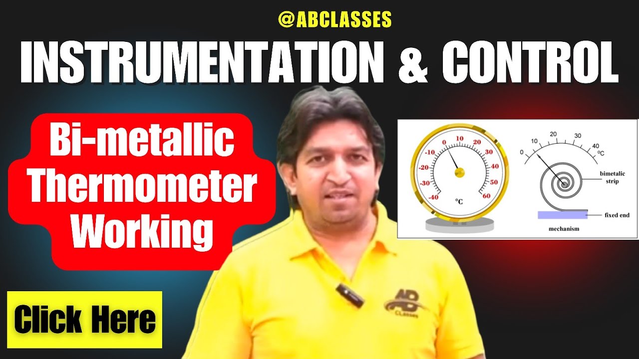 Bimetallic thermometer construction and working | bimetallic thermometer in hindi