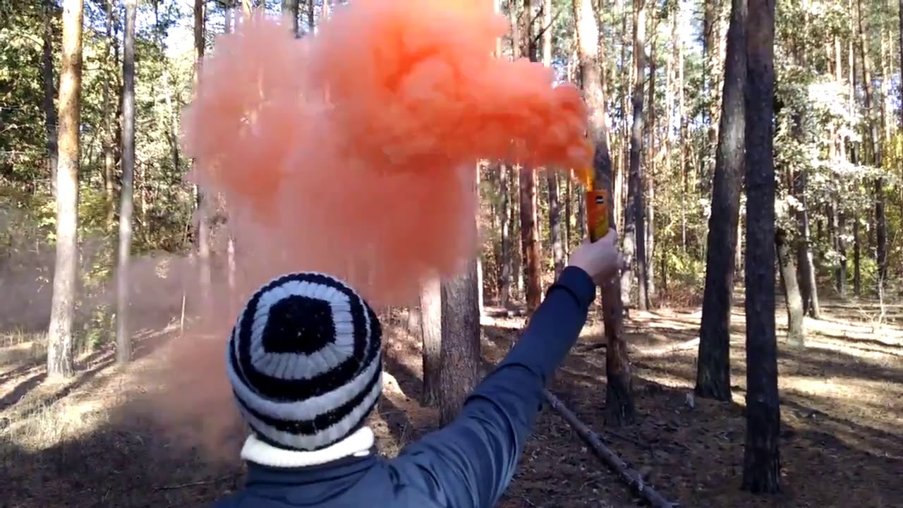 Оранжевый дымовой факел Жорж | Orange Smoke Jorge JFS-1 | Помаранчевий кольоровий дим