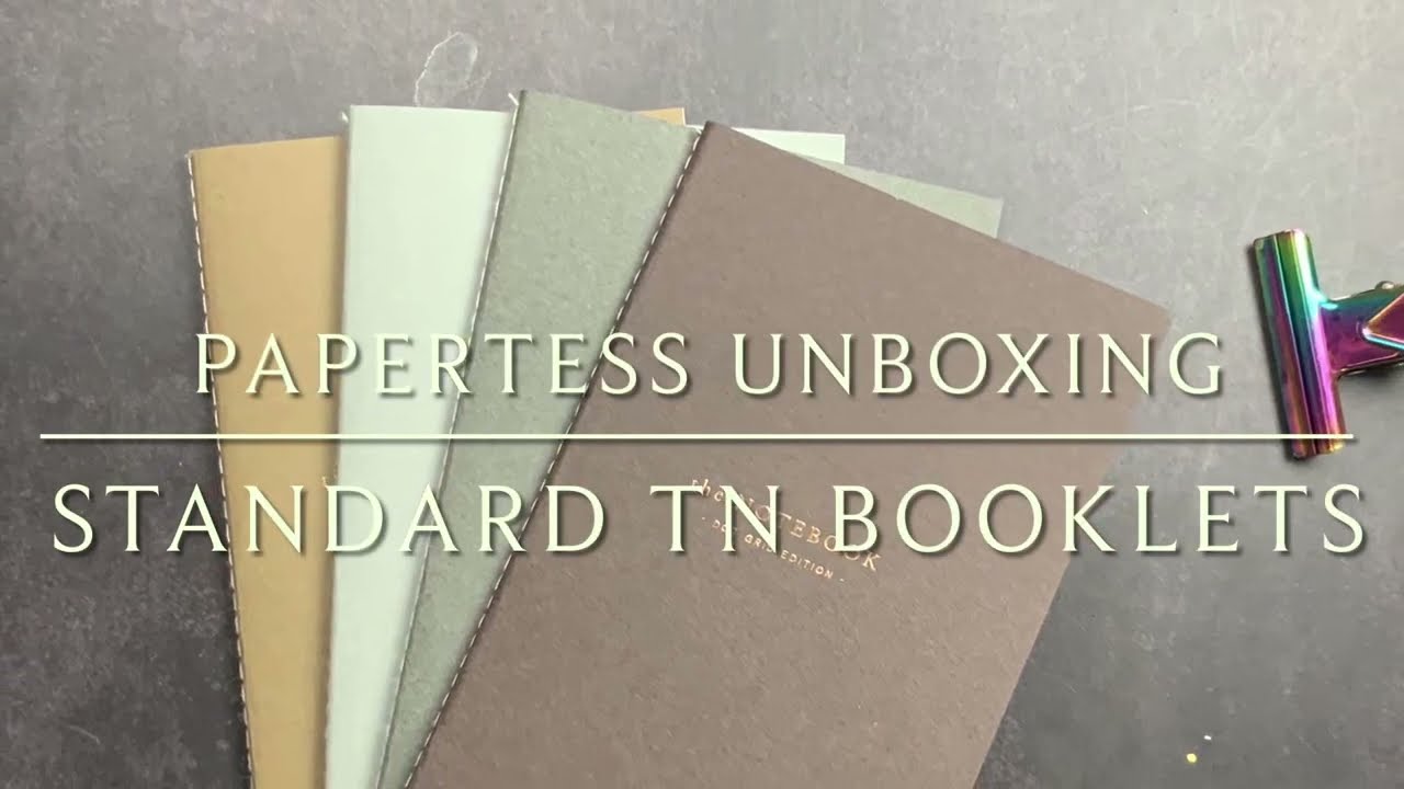 Papertess Designs TN Booklets: Unboxing & Walkthru!