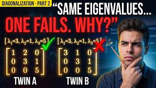 Same Eigenvalues, One Fails. Why Diagonalization (Part 2) | ZMathLab News