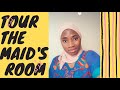 THE MAID'S ROOM TOUR IN SAUDI ARABIA.  SIMPLE BODY ESSENTIALS THAT MAIDS USE.