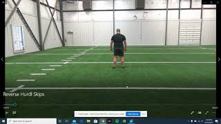 Reverse Hurdle Skips (Floor Warm-Up)