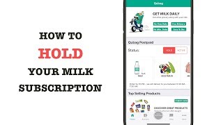 How to HOLD your Milk Subscription