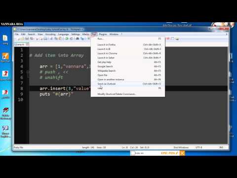 Ruby Add item into Array speak khmer