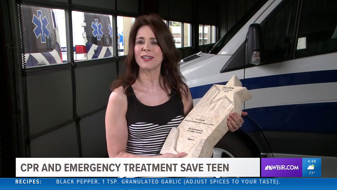 Teen thanks friends and first responders for saving her life