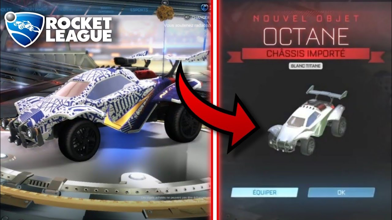 FAUTIL ACHETER L'OCTANE BLANC TITANE DANS LA NOUVELLE BOUTIQUE ROCKET LEAGUE ? (je l'achète