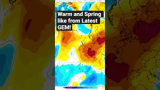 Warm and Spring like from latest GEM! #weather #sunshine #shorts