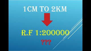 Conversion of Statement Scale into R.F in Geography.