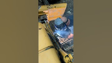 Welding Stranded Dozer with Broken Track #diy #broken #redneck #nature