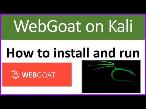 Introduction to WebGoat - Download and run it on Kali Linux
