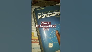 CLASS 11 MATH BOOK RS AGGARWAL / CBSE MATHEMATICS BOOK REVIEW  #short