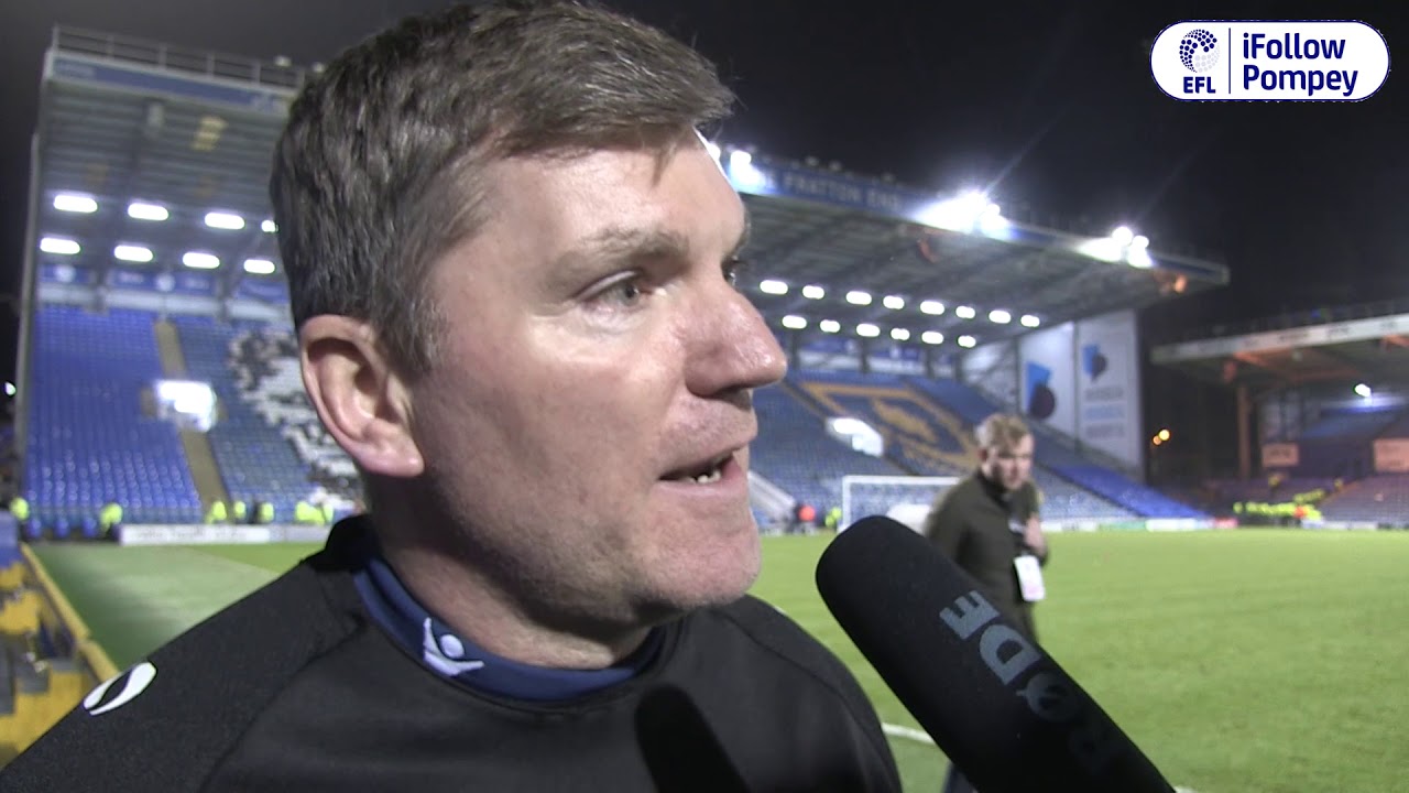 Joe Gallen post-Northampton Town football score