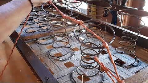 How to lash springs down in the traditional chair