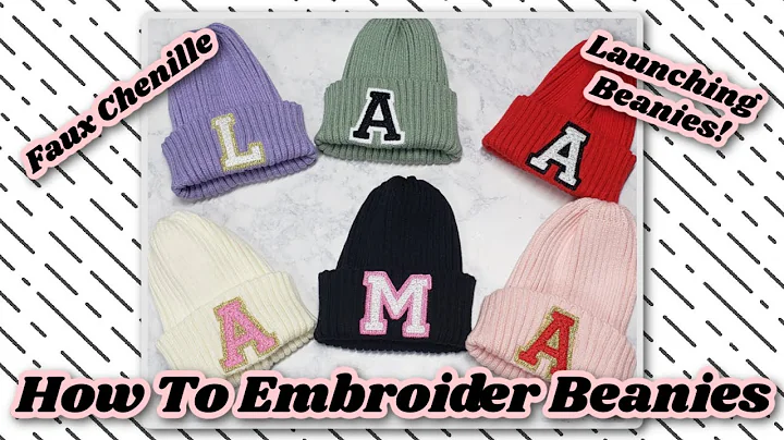 Master the Art of Embroidering Faux Chenille Beanies