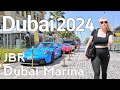 Dubai 4k amazing jbr dubai marina walking tour 2024 