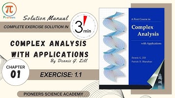 Chapter 01| Exercise 1.1 | Complex Analysis by D  G  Zill
