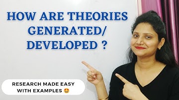 4. How are THEORIES developed/ generated? Theory Building | Research Methodology #ugcnet #research