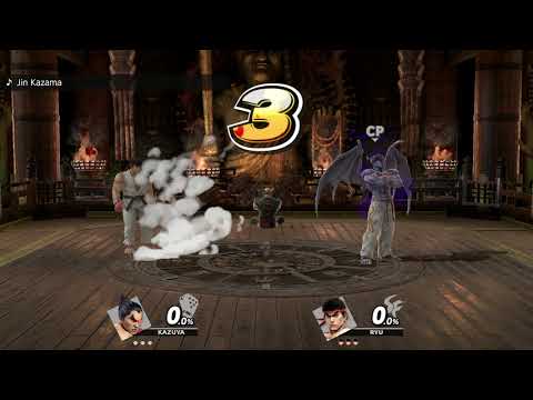 【スマブラSP】カズヤ参戦記念その２！ カズヤVSリュウ-両方CPレベル9-