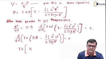 Derivation For Maximum Power Transmitted - Flow Through Nozzle - Fluid Mechanics 2