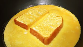 Eier Toast mit einer Pfanne machen