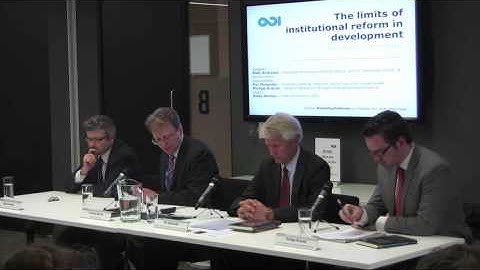 Andrew Norton introduces the ODI event - The limits of institutional reform in development