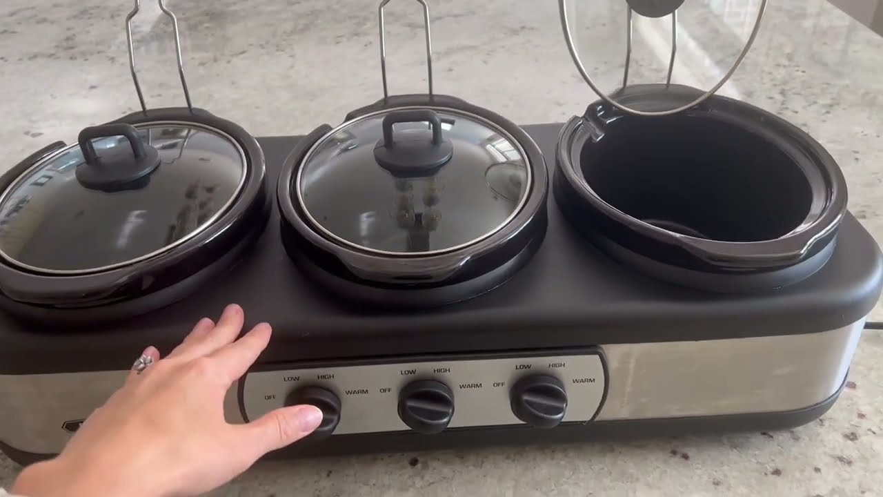 unboxing review TRU Triple Slow Cooker Buffet Server Set 