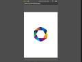 Abstract Gradient Logo Making illustrator #shorts #youtubeshorts #illustrator