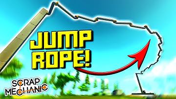 ACTUAL JUMP ROPE, UPSIDE DOWN CAR, and MORE! (Speed Builds Ep 21) - Scrap Mechanic Gameplay