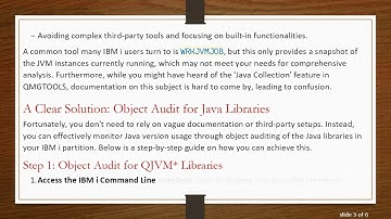 Identifying Java Version Usage on IBM i Partitions