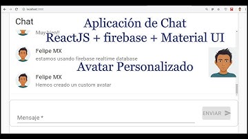 Aplicación de chat con ReactJS (custom avatar) - parte 8