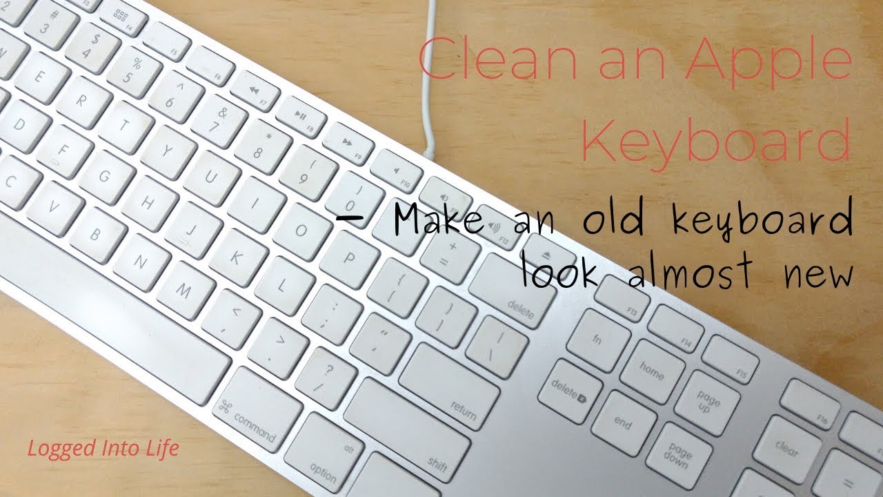 How to clean an Apple Keyboard YouTube