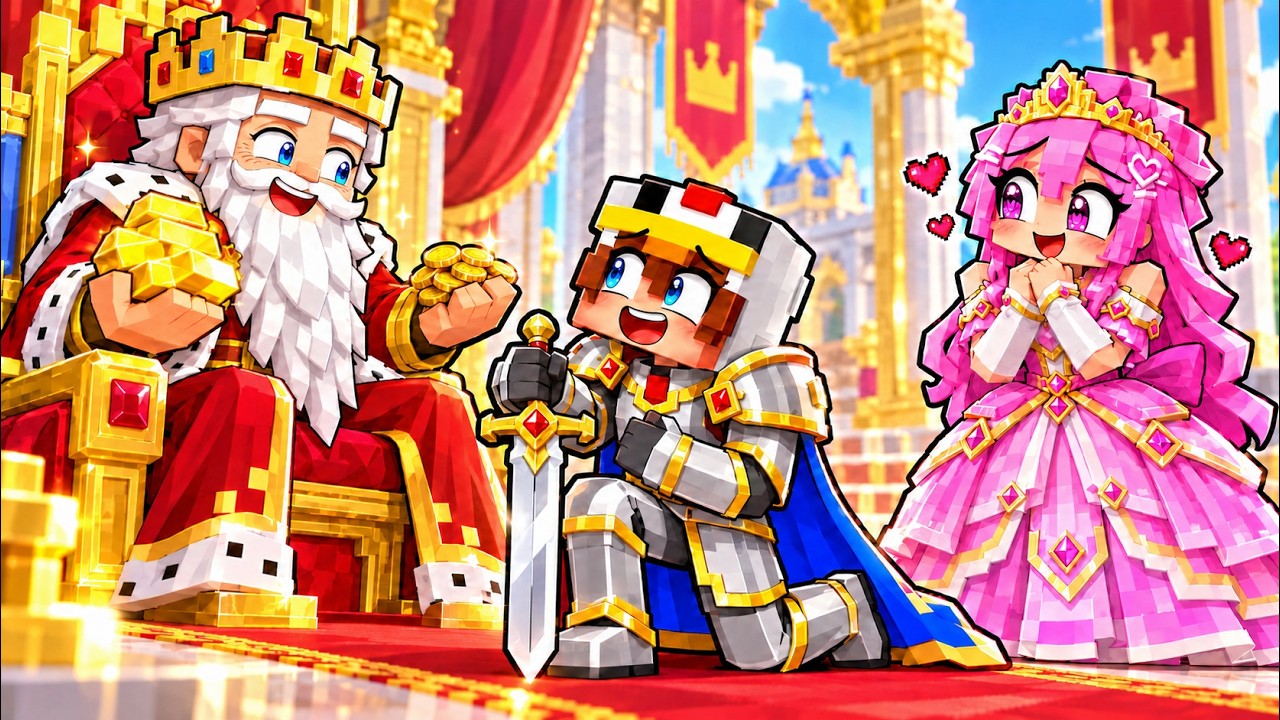 Un ROI m'a engagé pour PROTÉGER la PRINCESSE sur Minecraft !