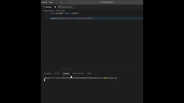 How to convert Docx file to pdf file in Python in just 2 line of code #python #webdevelopment #code